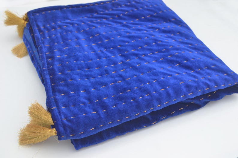 Fuchsia Throw Blanket Velvet Throw Blanket Pick Stitch Etsy