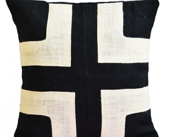 black and ivory throw pillows
