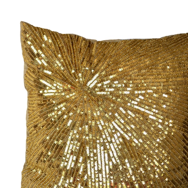 Metallic Gold Pillow Etsy