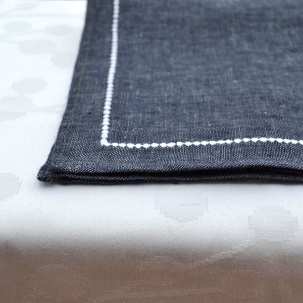 Navy Blue Placemats Etsy