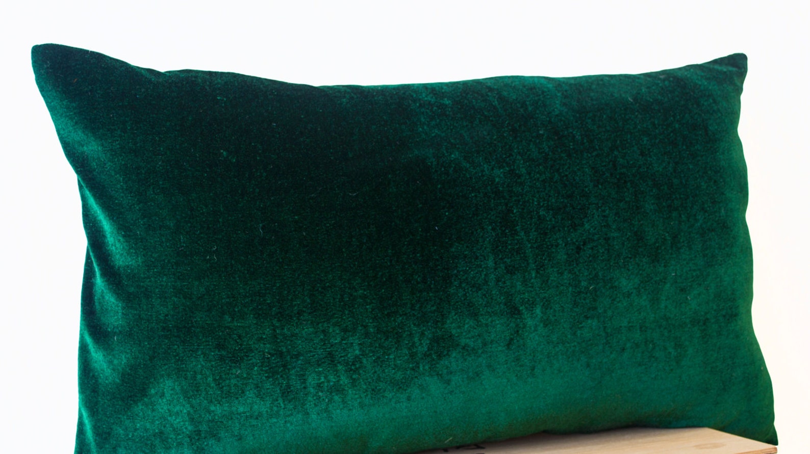 Emerald Green Lush Velvet and Oatmeal Linen Pillow Case Etsy