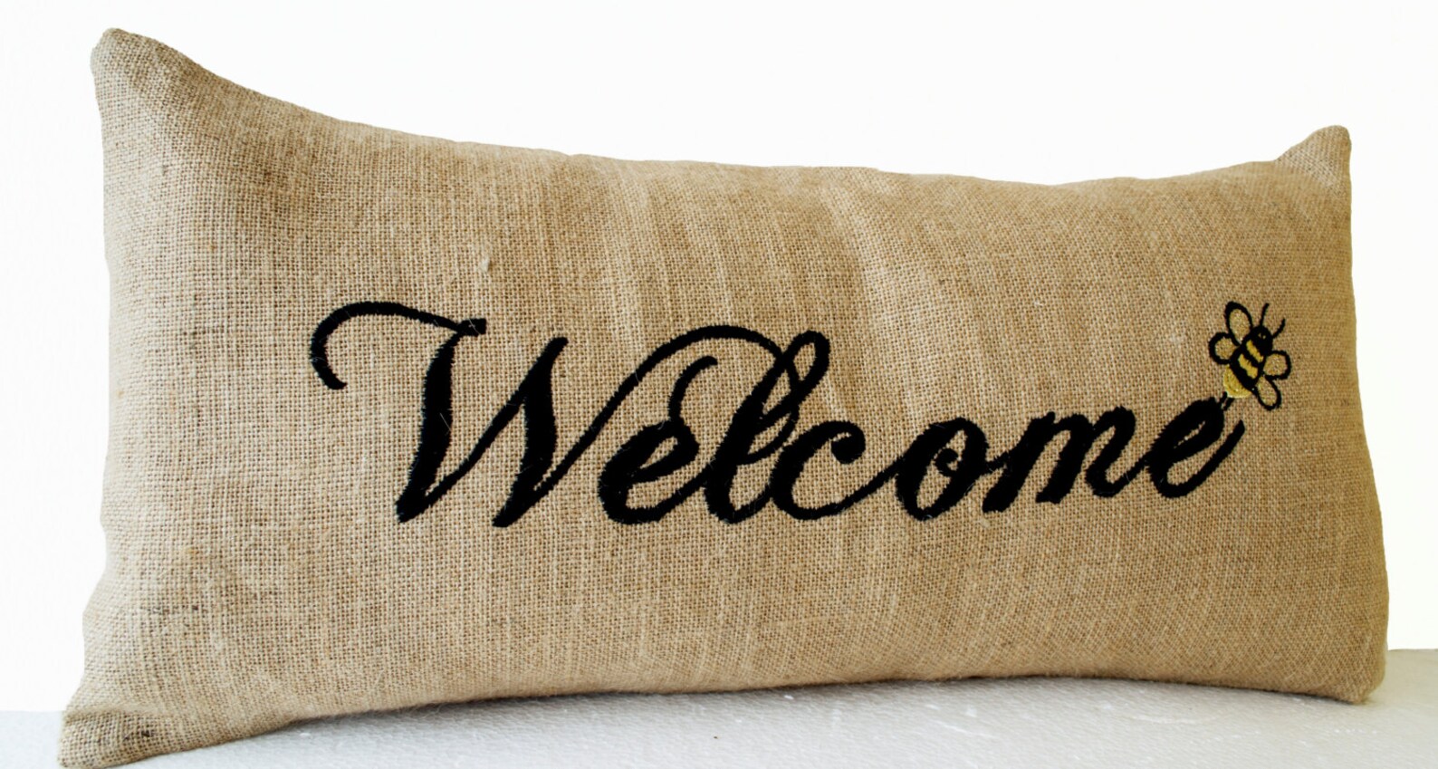 Pillow Decorative Pillow With Words Burlap Pillow Etsy India