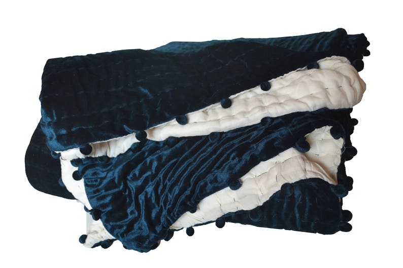 Black Velvet Quilt Handmade Quilts Velvet Quilt King Velvet Etsy Canada