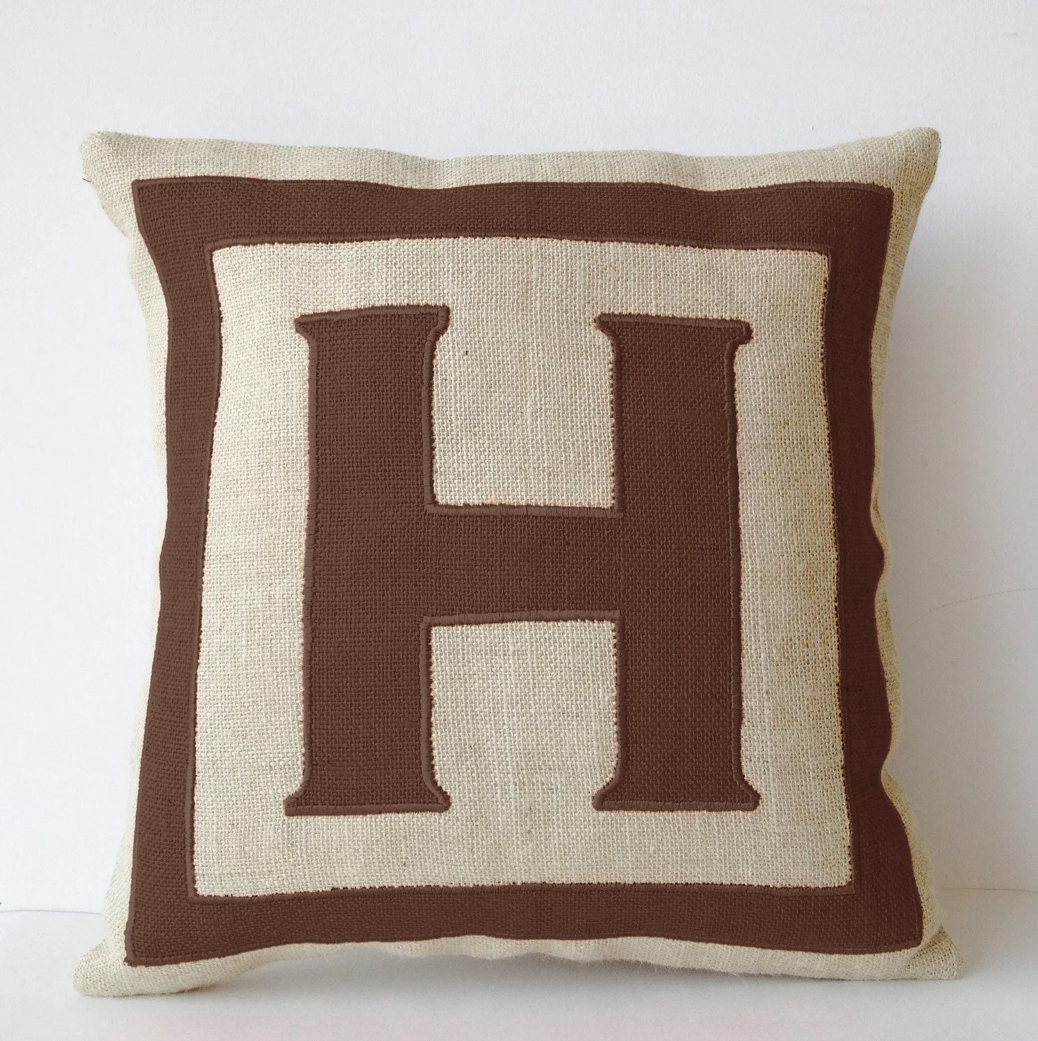 etsy monogram pillow