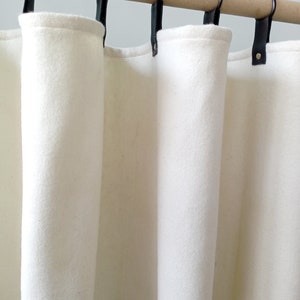 Tenda in feltro di lana avorio, tende anti-spiffero, tende per soggiorno, tende per camera da letto, pannello divisorio per ambienti, disponibile in diverse misure