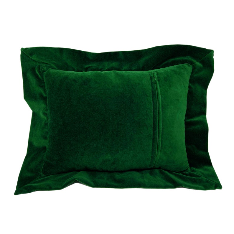 Emerald Green Velvet Duvet Cover 100 Cotton Velvet Shams Etsy