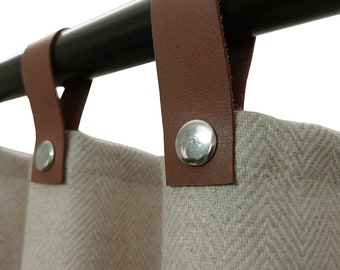 Benutzerdefinierte Wolle Chevron Vorhänge, braun Fischgrät Vorhänge, benutzerdefinierte drapierung, Made to Order Wollvorhänge, Herbst Winter benutzerdefinierte Länge Vorhänge