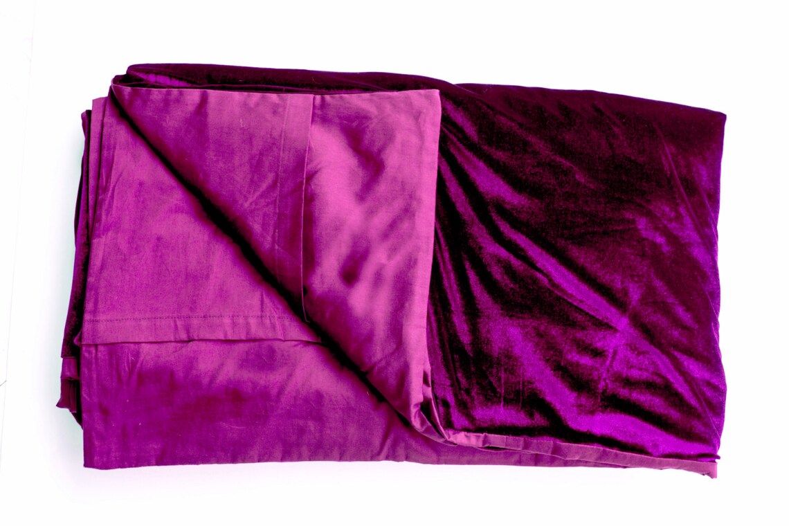 Purple Bed Covers Couture Bed Linen in Luxe Velvet Velvet Etsy