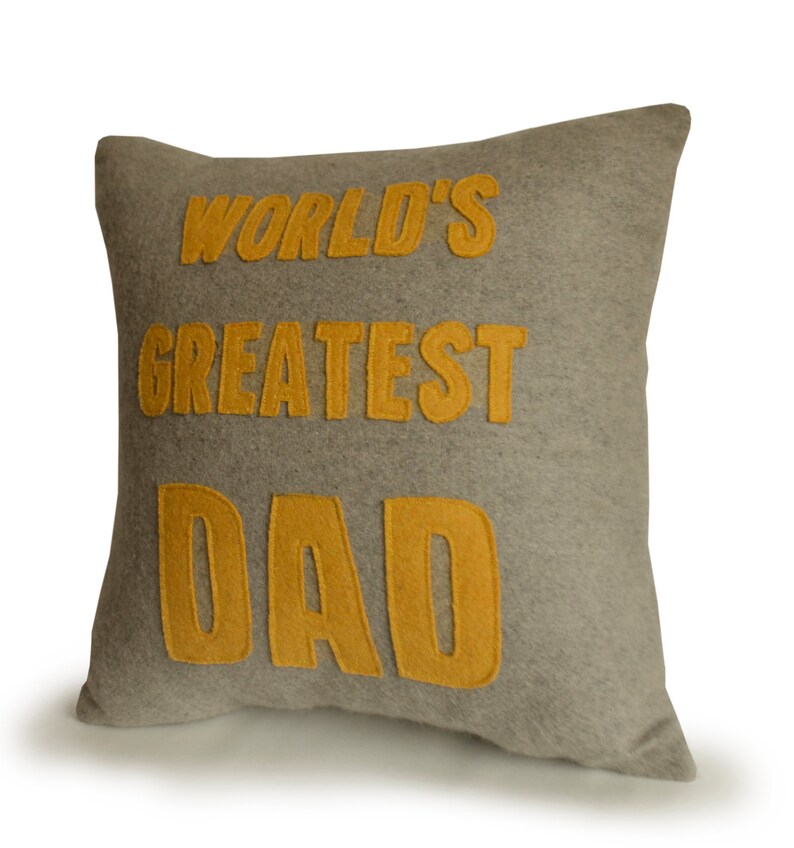 Dad's Message Pillow Father's Gifts World's Etsy