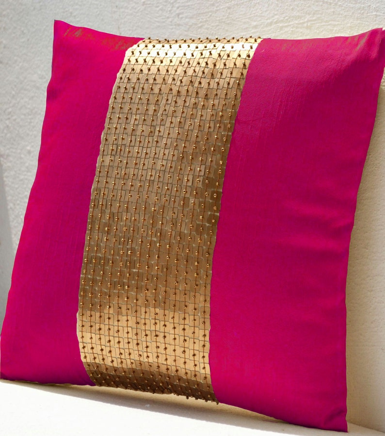 Fuchsia Pillow Decorative Pillow Fuchsia Pillows Fuchsia Etsy