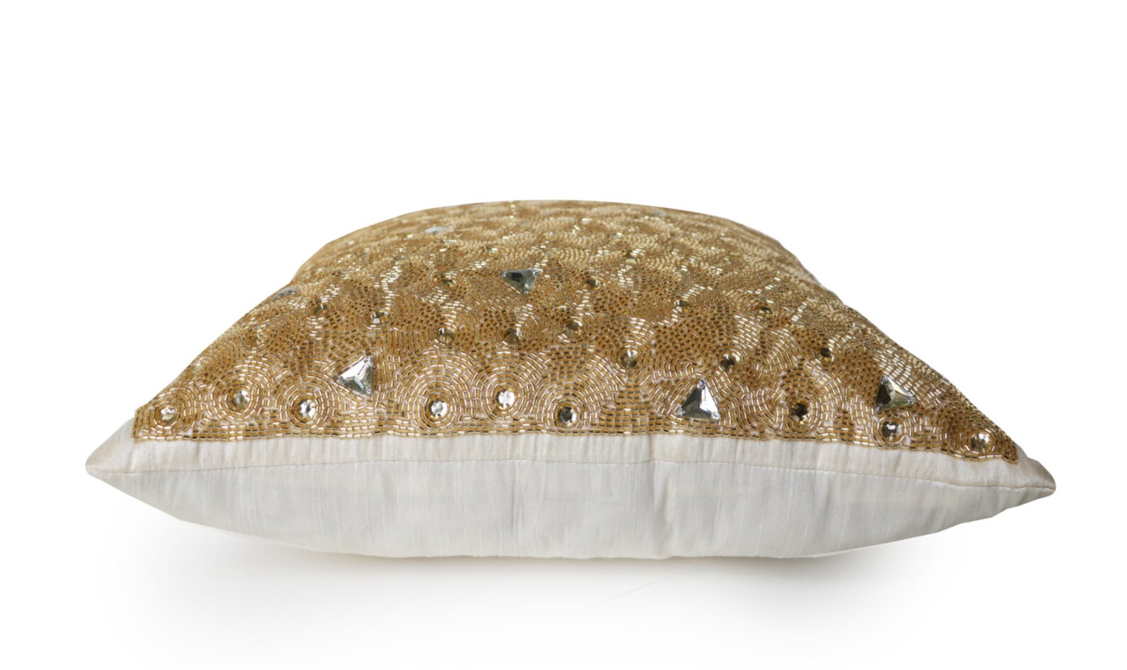 Gold Throw Pillow Beaded Pillows Crystal Embellished Etsy