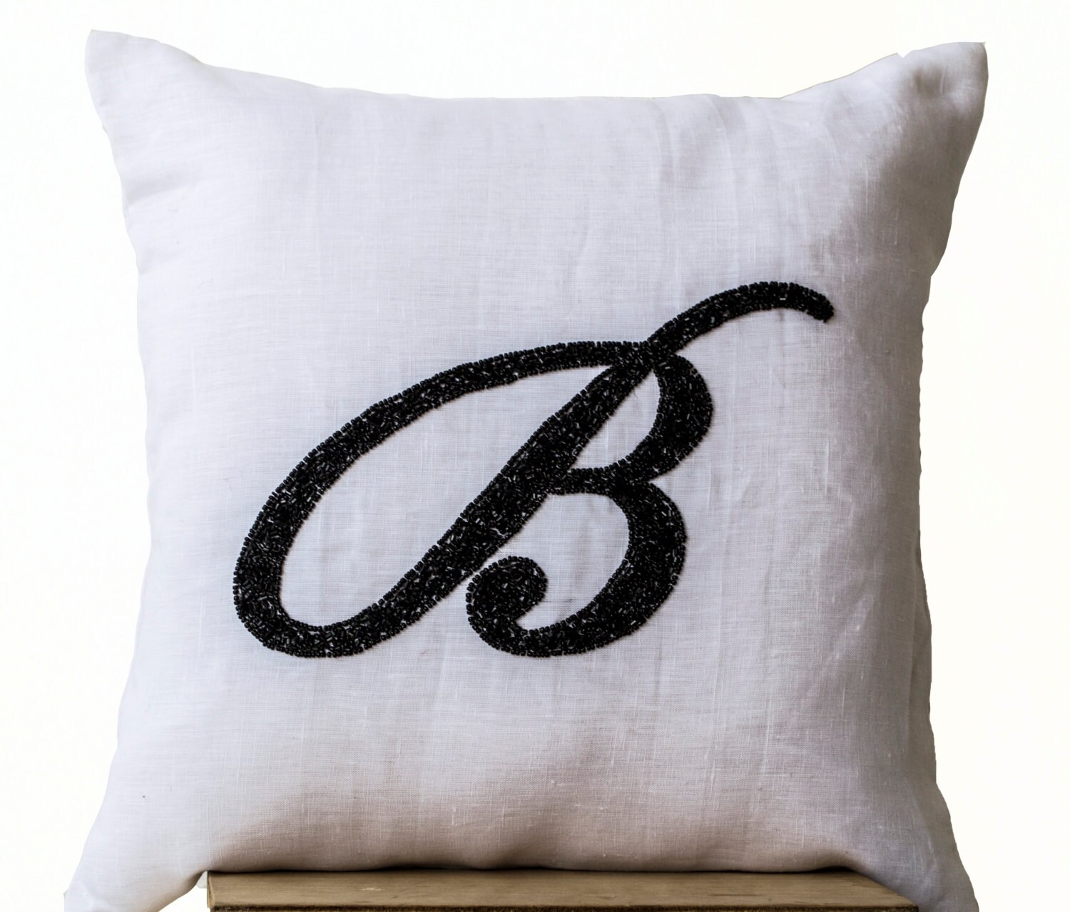 etsy monogram pillow