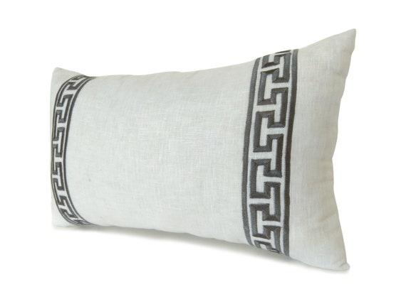 long gray pillow