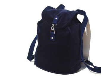 large velvet backpack
