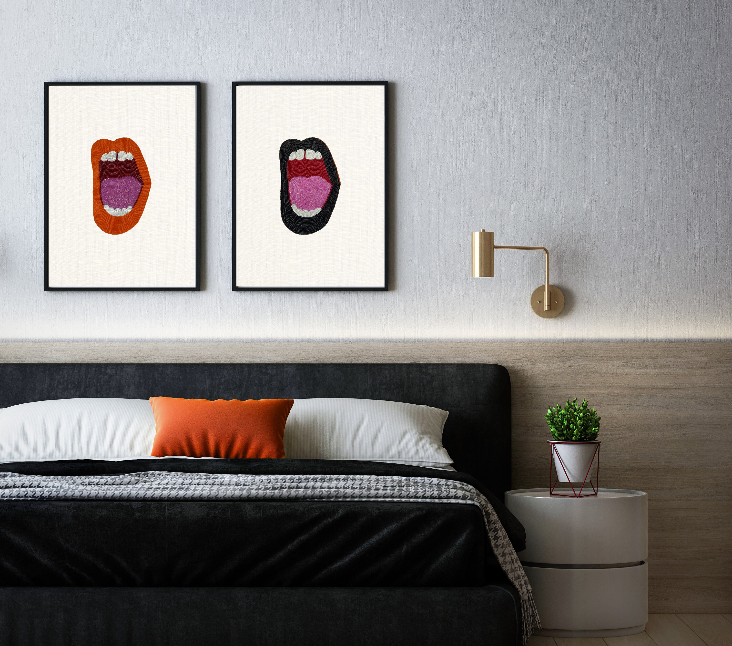 Beaded Wall Art Decor Pop Art Wall Decor Shout Out Wall Art Etsy