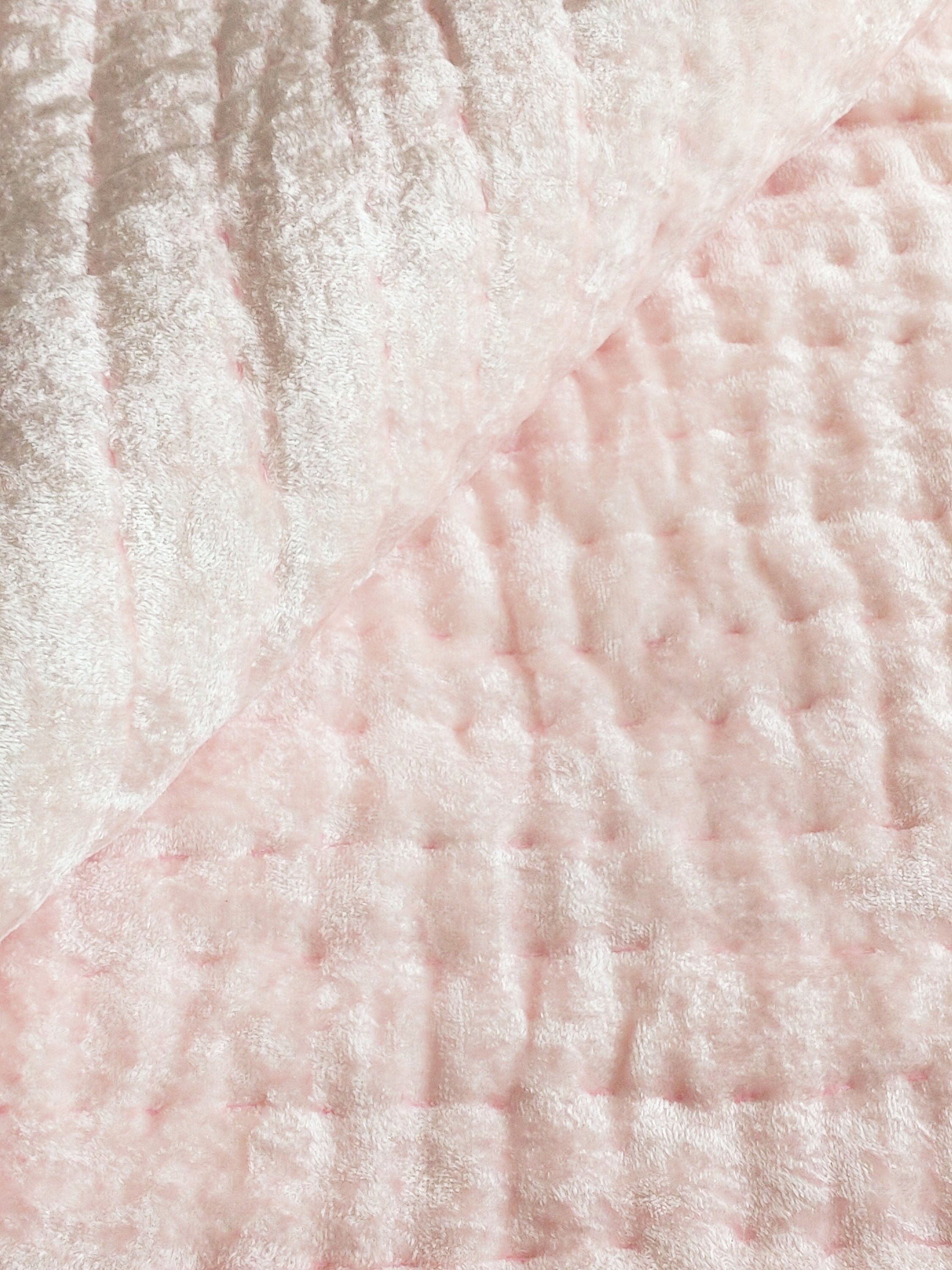 Blush Pink Velvet Quilt Velvet Coverlet Velvet Blanket | Etsy