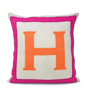 Decorative Pillow Cover, Throw Pillow Case, Personalized Pillows, Monogrammed Pillow, Burlap Pillows, Wedding Gift, Farmhouse Pillow image 4