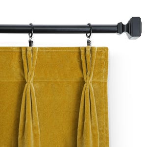 Velvet Pinch Pleat Curtains, Made To Measure Curtains, Custom Made Velvet Door Curtain, Pinch Pleat Drapes, Triple Pleat Curtains