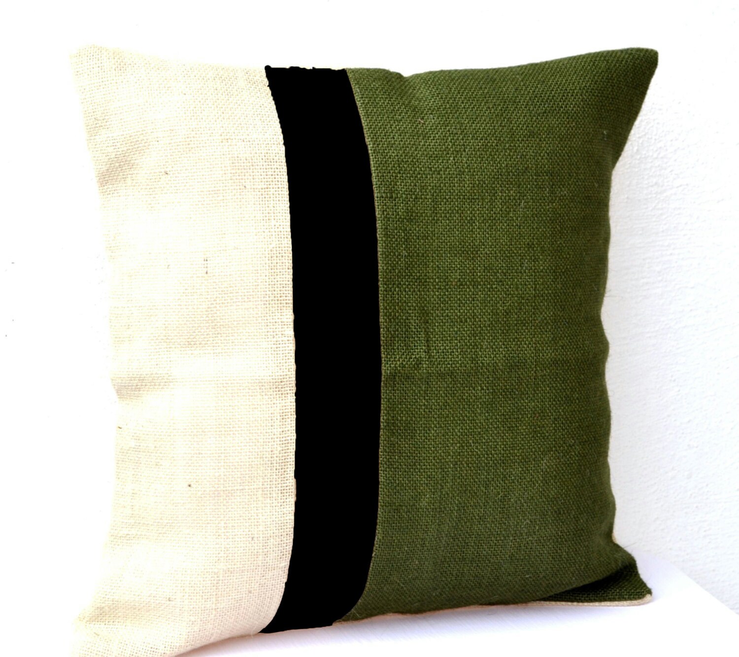 burlap decorative pillows