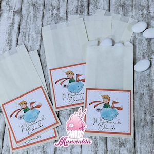 Sacchettini porta confetti PICCOLO PRINCIPE, confettata a tema Piccolo Principe, articoli per confettata Battesimo, baby shower e nascita