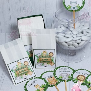 Sacchetti in carta porta confetti modello SAFARI, sacchetti porta confetti, bustine carta portaconfetti, articoli in carta per allestimenti