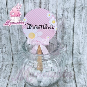 Segnagusto confetti tema MARGHERITE, segnagusto confetti matrimonio, segnagusto battesimo, confettata comunione, confettata matrimonio