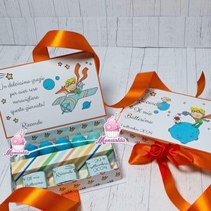 Scatole degustazione confetti PICCOLO PRINCIPE, scatole degustazione confetti, Battesimo Piccolo Principe, bomboniere Piccolo Principe