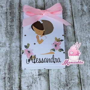 Cartoncini porta confetti Comunione, confetti Cresima, kit porta confetti, Comunione bambina, bomboniere Comunione, confetti Comunione
