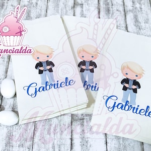 Sacchetti in carta porta confetti PRIMA COMUNIONE, articoli per confettata Comunione ragazzo, bustine confetti, decorazioni sweet table