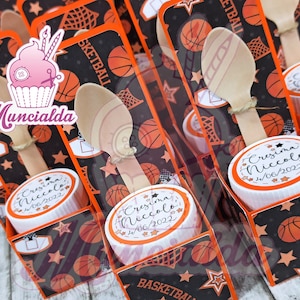 Bomboniere nutelline BASKET, bomboniere Cresima ragazzo, bomboniere pallacanestro, bomboniere Cresima, nutelline personalizzate