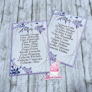 Cartoncini Tableau de mariage NOZZE, cartellini tableau, cartoncini tableau matrimonio, segnatavolo matrimonio, segnaposto matrimonio