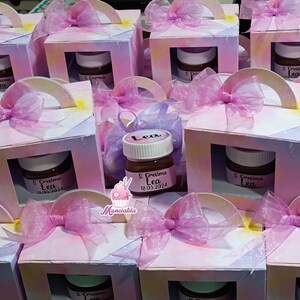 Bomboniere CRESIMA, nutelline personalizzate, bomboniere nutelline, cresima ragazza, bomboniere Cresima ragazza, bomboniere artigianali
