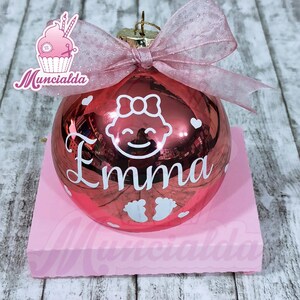 Pallina di Natale "il mio primo Natale", palline natalizie in vetro, primo Natale bimbi, regalo nascita natalizio, decorazioni albero