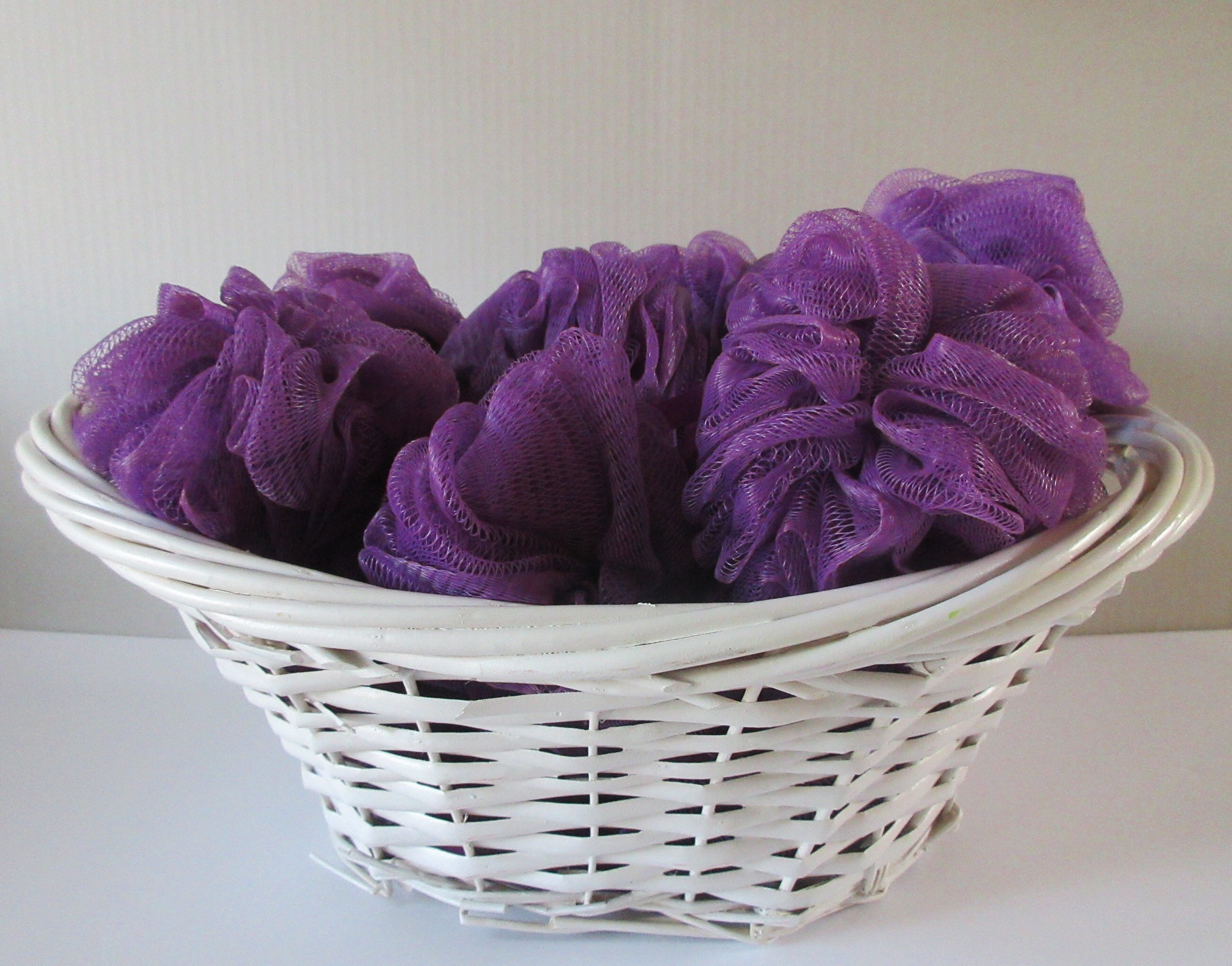 BULK50 Purple Bath Pouf Shower Mesh Sponge Body Luffa Etsy