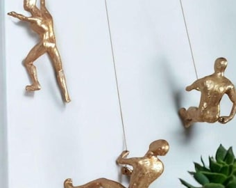 Modern  Wall Sculpture: 3D Figure Art - Minimalist Home Decor