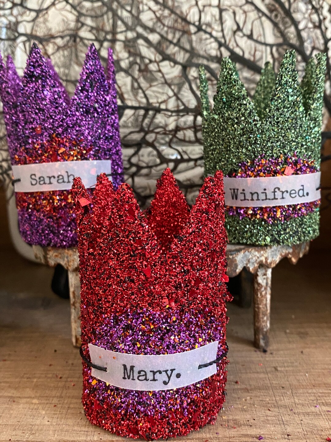 german-glass-glitter-hocus-pocus-crown-set-green-purple-red-glitter