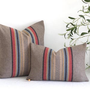 Fundas de almohada Yakima Camp Blanket: Lana merino color ámbar mineral (Hechas por encargo)