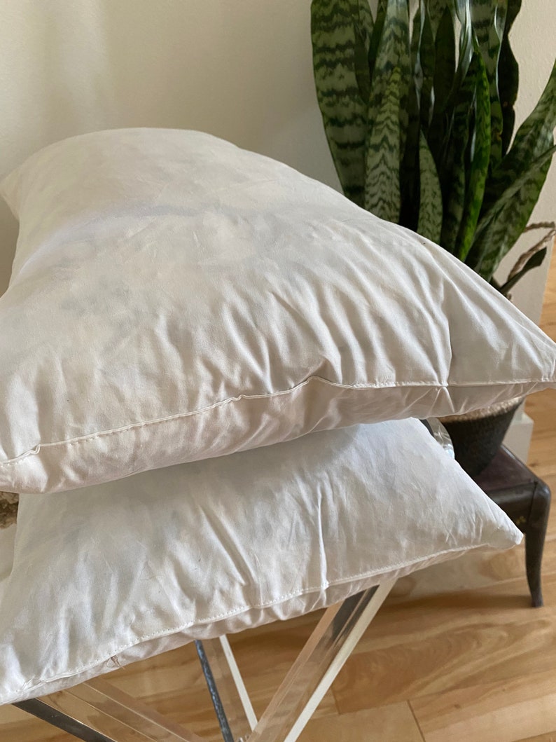 14x27 Lumbar pillow insert feather pillow insert Etsy