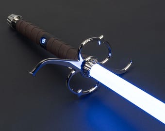 Knight Cavaliere Eco Chrome Saber, Choose Stunt RGB, Xeno V3 RGB, or Xeno V3 Pixel, tags star wars jedi longsword lightsaber