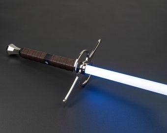 Knight Valiant Chrome Saber, Choose Stunt RGB, Xeno V3 RGB, or Xeno V3 Pixel, tags star wars jedi longsword lightsaber