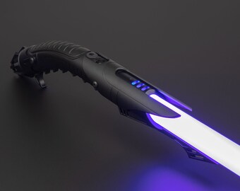 Bane Black Curved Saber, Smoothswing Chose RGB or GHV3 Pixel, tags star wars jedi sith lightsaber darth