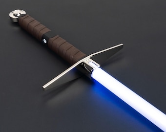 Knight Crusader Eco Chrome Saber, Choose Stunt RGB, Xeno V3 RGB, or Xeno V3 Pixel, tags star wars jedi longsword lightsaber