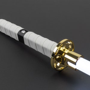 Bushido Mk2 Eco Cog Tusba (Brass), Choose Stunt RGB, Xeno V3 RGB, or Xeno V3 Pixel, tags star wars stormtrooper katana lightsaber