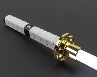 Bushido Mk2 Cog Tusba (Brass), Choose Stunt RGB, Xeno V3 RGB, or Xeno V3 Pixel, tags star wars stormtrooper katana lightsaber