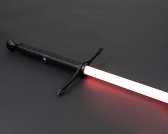 Knight Errant Eco Black Saber, Choose Stunt RGB, Xeno V3 RGB, or Xeno V3 Pixel, tags star wars sith longsword lightsaber