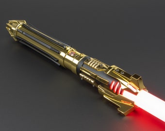 Tyrant Eco Gold Edition Saber, Choose Stunt RGB, Xeno V3 RGB, or Xeno V3 Pixel, tags star wars jedi sith lightsaber