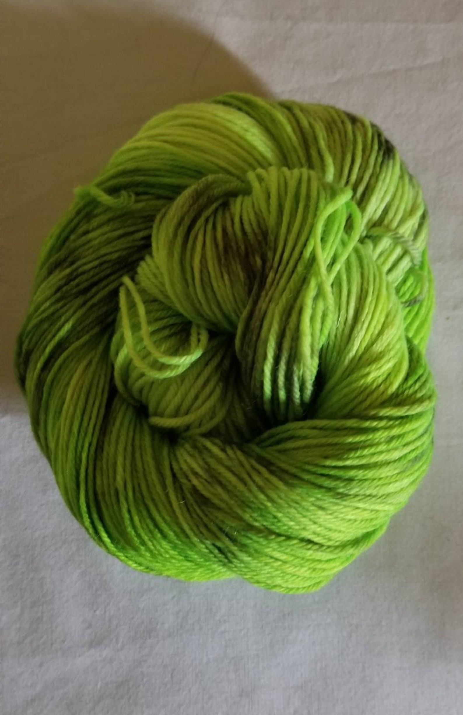 Grinch/green yarn/soft sock yarn/sock | Etsy