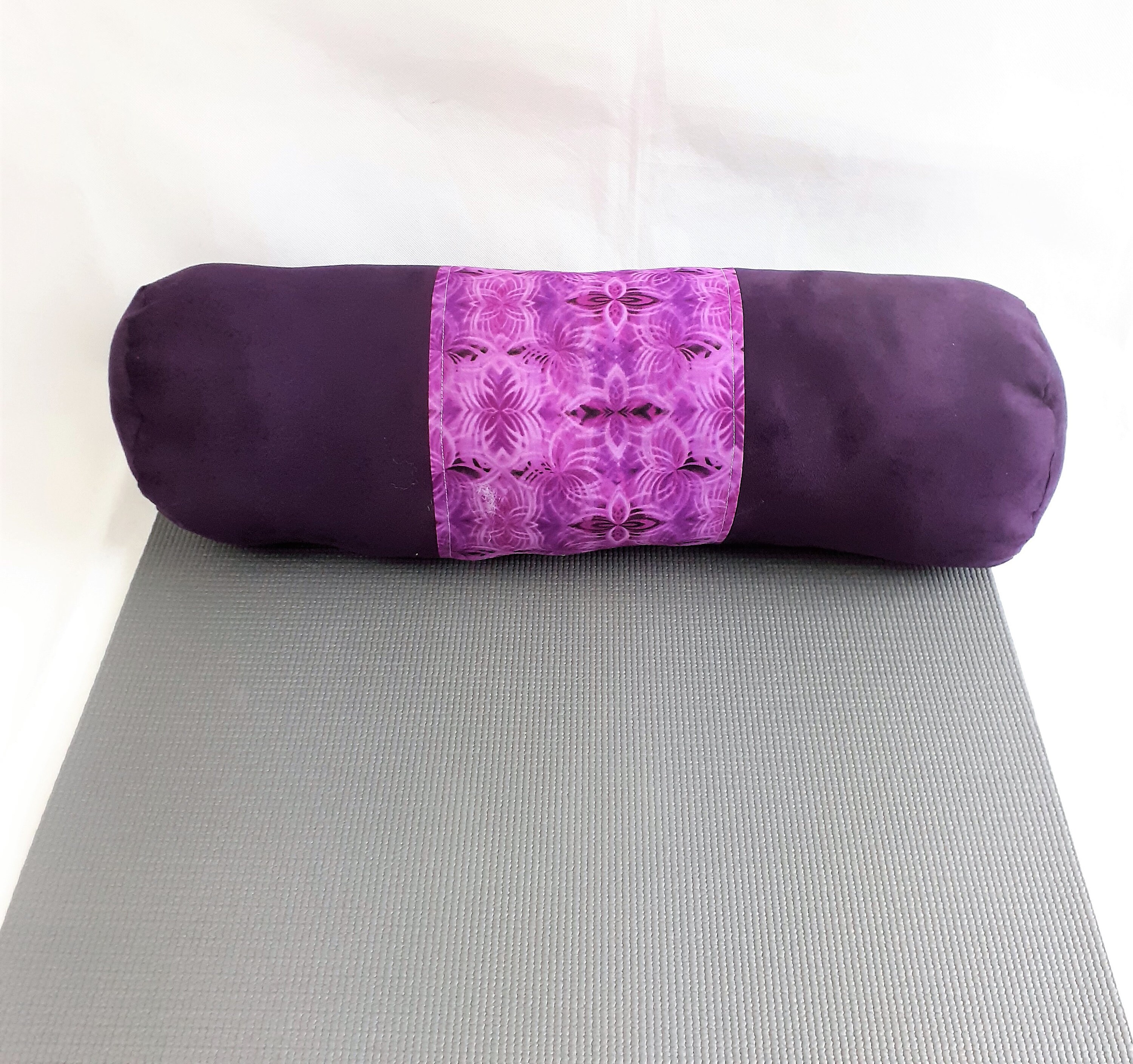 Yoga Bolster cushion purple Etsy