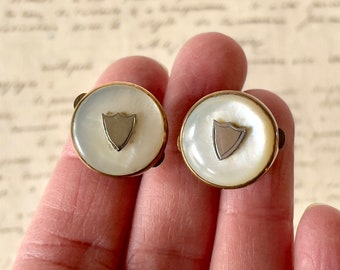 Antique Bachelor Buttons/Solitaires/Studs/Buttons - Mother Of Pearl - Early 20th Century.