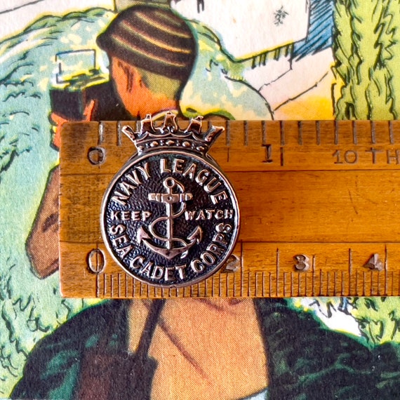 Vintage WWII Lapel Badge/Buttonhole Badge - 'Navy… - image 4